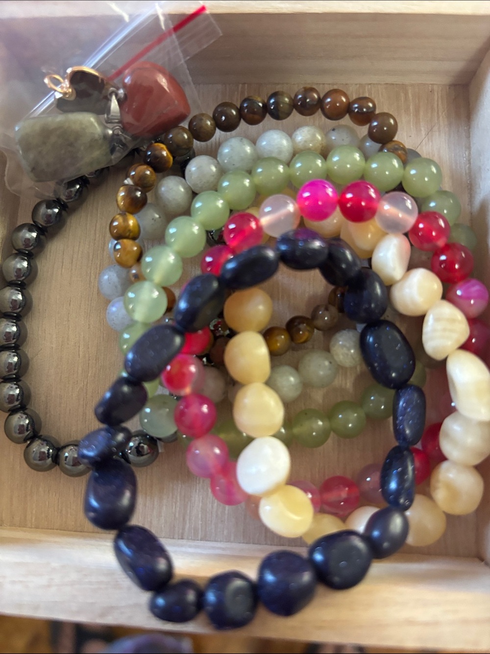 Multi-Color Beaded Stretch Bracelet Set - Women Jewelry Bundle #1